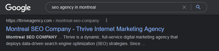 agence seo à Montréal